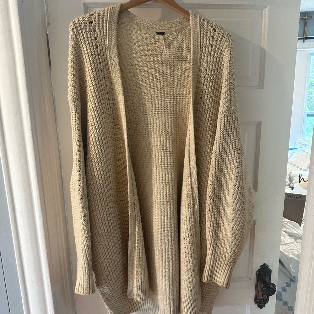 Free People Cream Nightengale Sweater